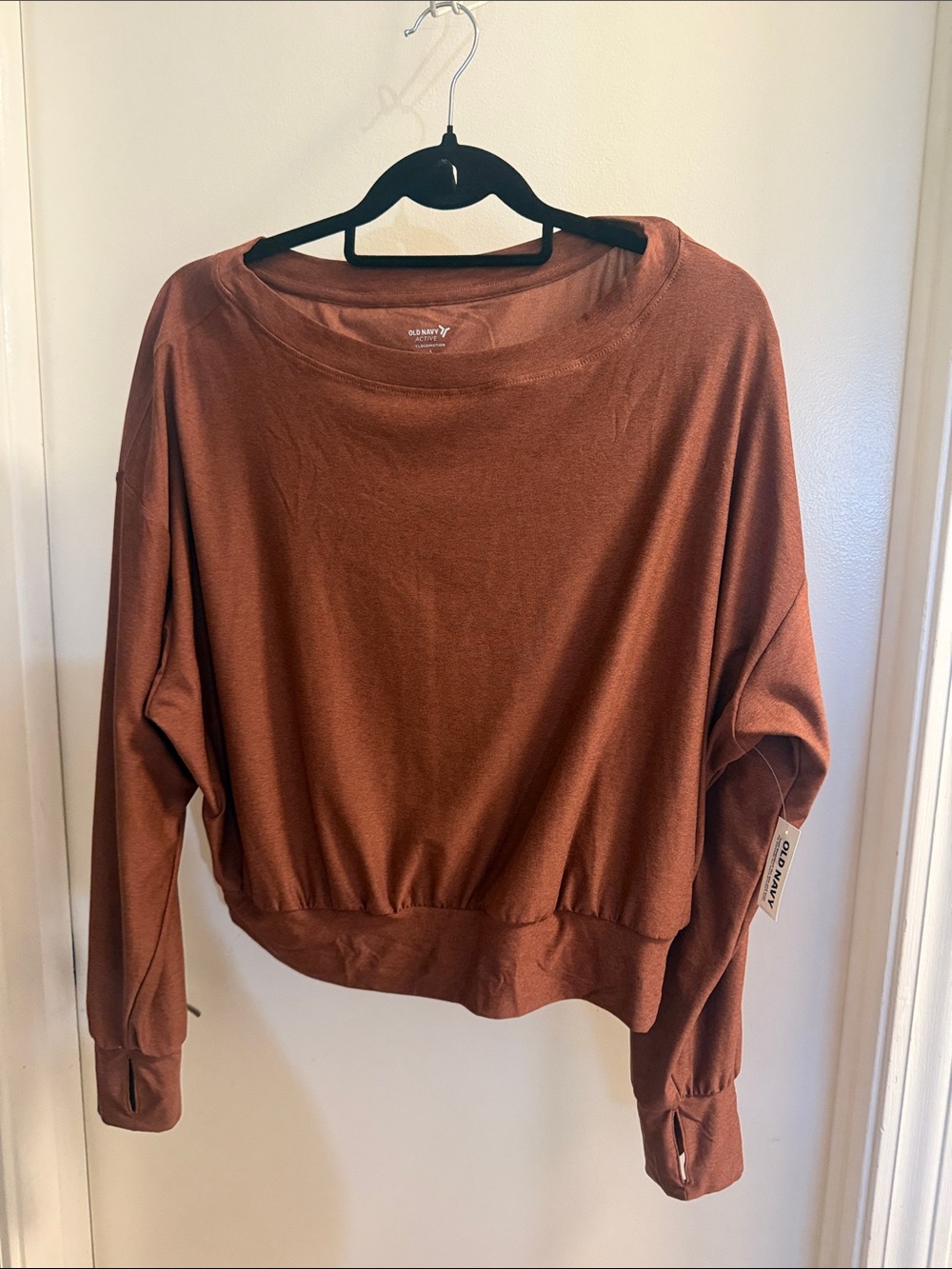 Old Navy Women's Rust Brown Crewneck Pullover Sweatshirt
